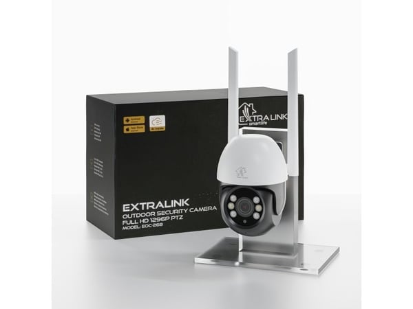 Extralink EX.30103, IP-sikkerhetskamera, Inne & Ute, Koblet med ledninger (ikke trådløs), Utvendig, Vegg, Sort, Hvit