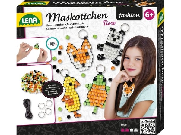 Mode maskot nyckelring set