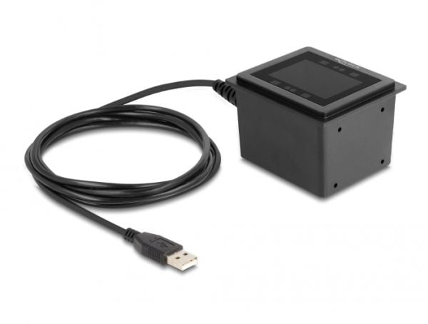 Delock USB-viivakoodiskanneri 1D ja 2D kiinteään asennukseen - Saksankielinen versio