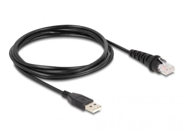 Delock USB-viivakoodiskanneri 1D ja 2D kiinteään asennukseen - Saksankielinen versio