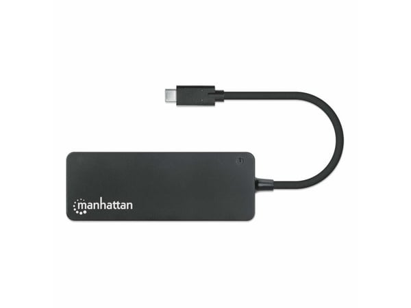 Manhattan 7-Port USB Hub C-Hann A-Hunn 5Gbit/s svart