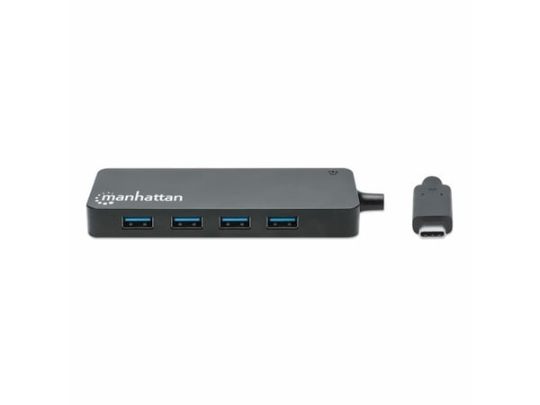 Manhattan 7-Port USB Hub C-Hann A-Hunn 5Gbit/s svart