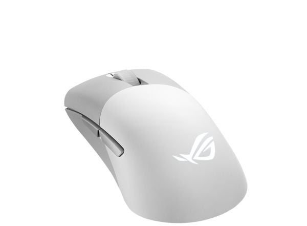 ASUS ROG Keris Wireless AimPoint, Oikeakätinen, Optinen, RF Wireless + Bluetooth + USB Type-C, 36000 DPI, Valkoinen