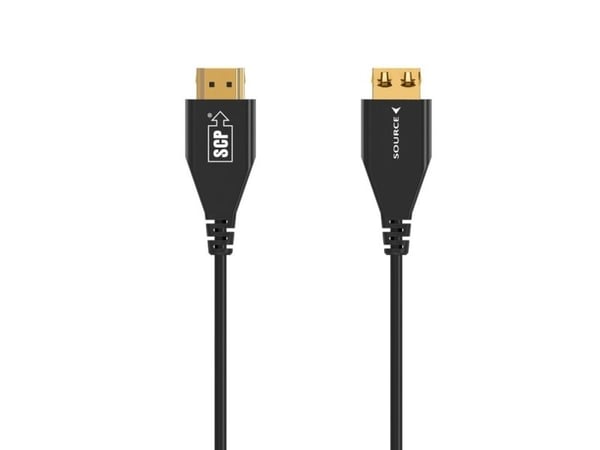SCP 997AOC-LSZH-15M, 15 m, HDMI Type A (Standard), 3 x HDMI Type A (Standard), 24 Gbit/s, Audio Return Channel (ARC), Svart
