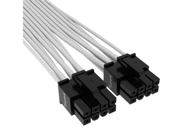 Corsair CP-8920332, 12VHPWR, Suora, Suora, Valkoinen, 1 kpl