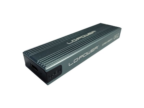 LC-POWER USB-C-kotelo f.NVMe o.SATA f.VNMe tai SATA-M2