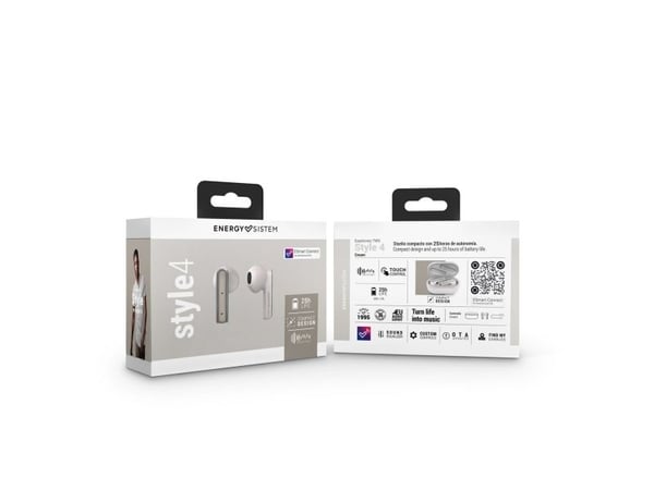 Energy Sistem Style 4, True Wireless Stereo (TWS), Puhelut/Musiikki, 20 - 20000 Hz, 42 g, Kuulokkeet, Kerman väri
