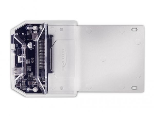 Delock - SSD-dokkingstasjon - 2,5" - Ultra M.2-kort - USB-C 3.2 (Gen 2) - sortering