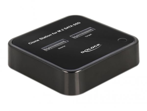 Delock M.2 dockingstasjon for 2 x M.2 SATA SSD med klonefunksjon