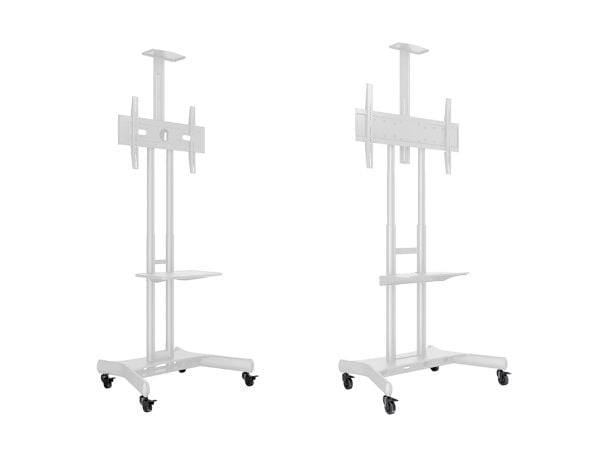 Multibrackets 4936, Dreiehjul, Sort, Grå, M Public Floorstand Basic 150/180, 4 stykker, 200 mm, 200 mm
