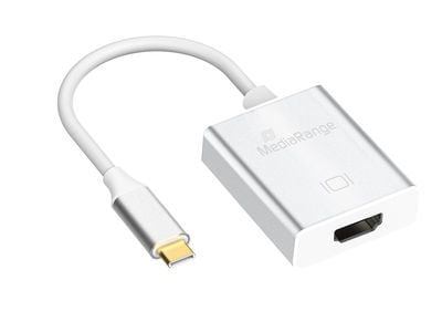 MediaRange MRCS194, 2.0/3.2 Gen 1 (3.1 Gen 1), USB Type-C, HDMI-utgang, 4096 x 3112 piksler MediaRange MRCS194, 2.0/3.2 Gen 1 (3.1 Gen 1), USB Type-C, HDMI-utgang, 4096 x 3112 piksler