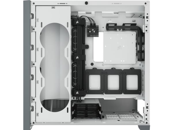 CORSAIR iCUE 5000D RGB Airflow - Mid tower - utvidet ATX (E-ATX) - sidepanel med vindu (herdet glass) - ingen strømforsyning (ATX) - ekte hvitt - U...