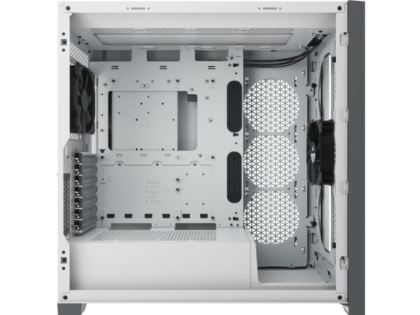 CORSAIR iCUE 5000D RGB Airflow - Mid tower - utvidet ATX (E-ATX) - sidepanel med vindu (herdet glass) - ingen strømforsyning (ATX) - ekte hvitt - U...