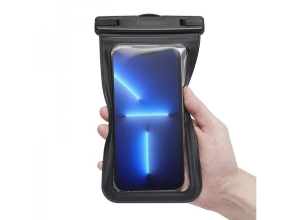 Spigen A601, Vannsportsaktiviteter, Smarttelefon, Svart, Gjennomsiktig, Polykarbonat, Klikkspenne, IPX8