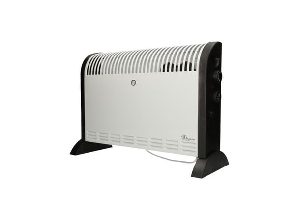 Extralink EX.30318, Elektrisk konvektor-romvarmer, Kromnikkelkabel, Innendørs, Gulv, Sort, Hvit, Plast, Stål