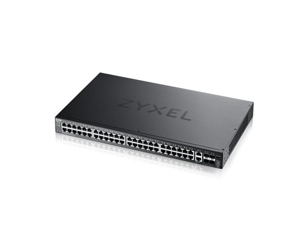 Zyxel XGS2220 Series XGS2220-54 - Switch - L3-tilgang, NebulaFLEX Cloud - Styrt - 48 x Gigabit Ethernet + 6 x 10 Gigabit (opplink) - stasjonær, rac...