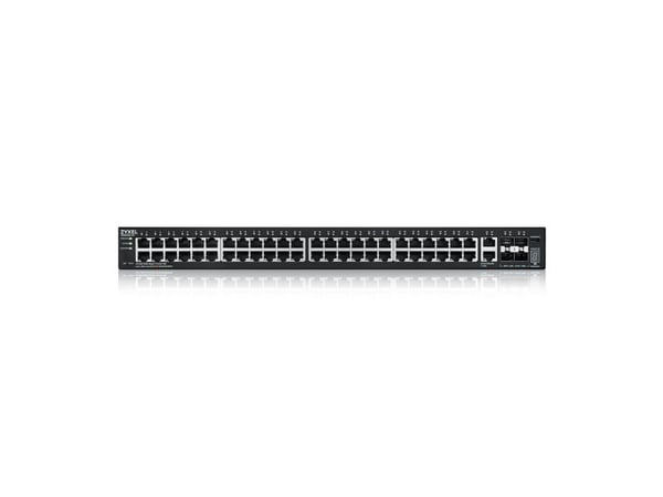 Zyxel XGS2220 Series XGS2220-54 - Switch - L3-tilgang, NebulaFLEX Cloud - Styrt - 48 x Gigabit Ethernet + 6 x 10 Gigabit (opplink) - stasjonær, rac...