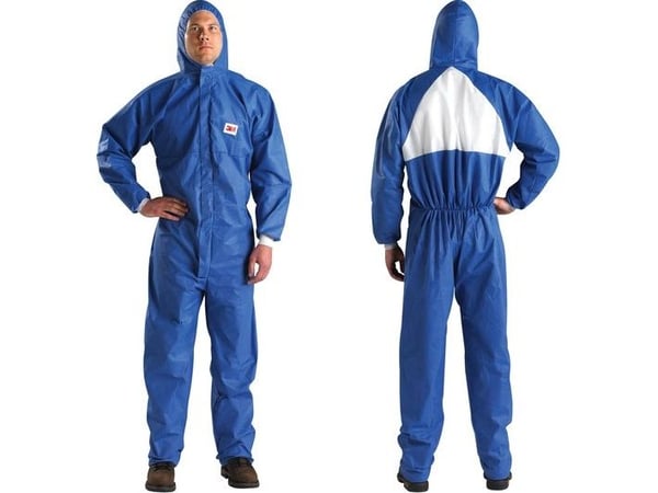 3M 4530, Blå, Vit, M, Vuxen, Unisex, Dragkedja, Front