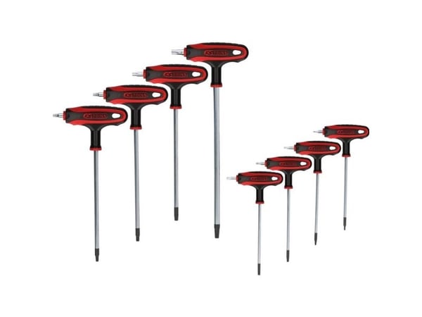 KS Tools 151.8165, L-torx-nøkkel, Metallisk, Kromvanadiumstål, 700 g, 8 stykker