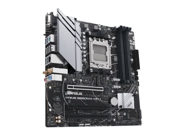 ASUS PRIME B650M-A WIFI II - Hovedkort - micro ATX - Socket AM5 - AMD B650 Chipset - USB 3.2 Gen 1, USB 3.2 Gen 2, USB-C 3.2 Gen 1 - 2.5 Gigabit LA...