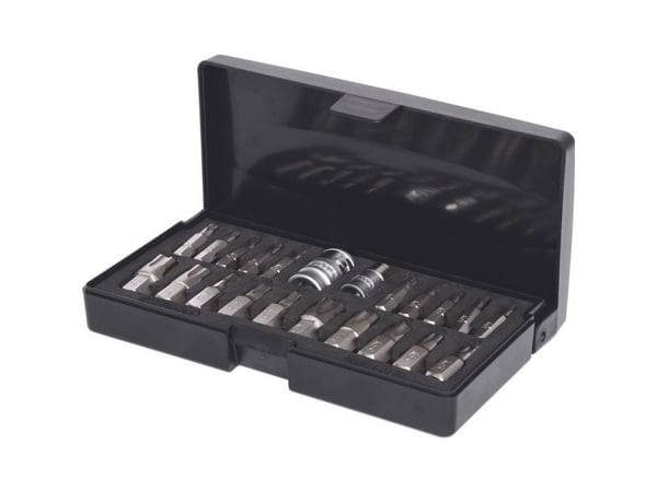 KS Tools 911.3120, Støpselsett, 22 hoder, Stål, DIN 3126, ISO 1173 - C 6,3, ISO 1173 - C 8, ISO 1173, 432 g