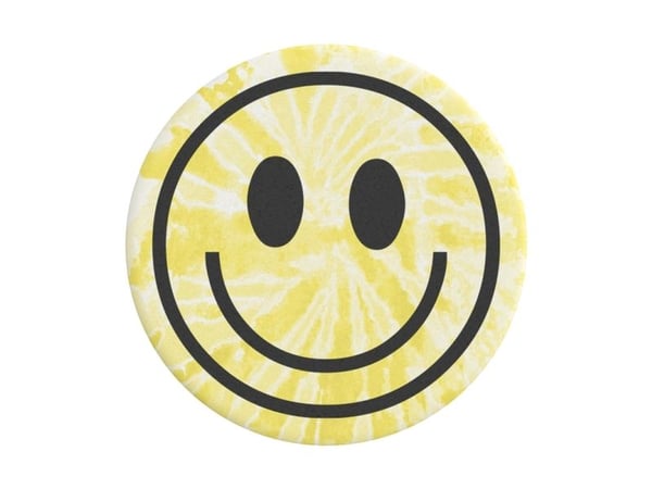 PopSockets Swappable PopGrip - Fingergrep/stativ for mobiltelefon - Tie Dye Smile