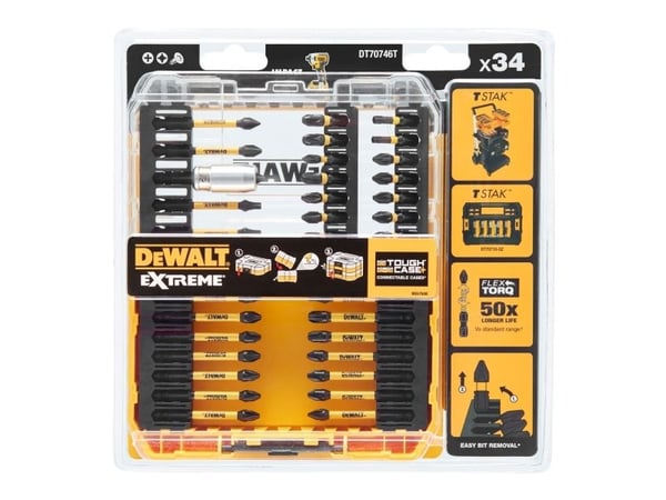 DEWALT FLEXTORQ ENDS 34kpl.