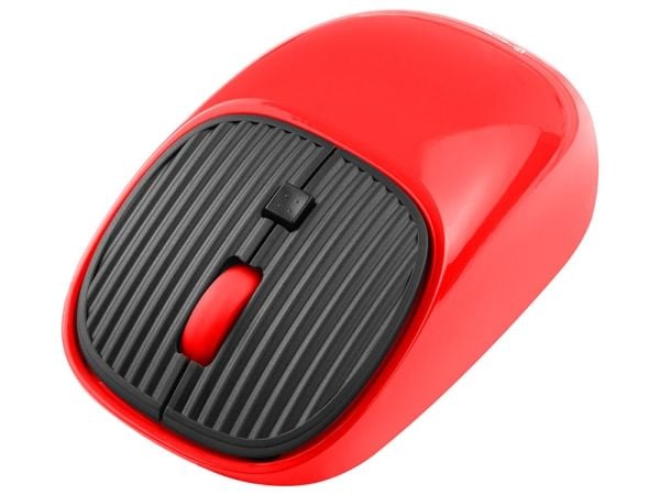Tracer Wave - Mus - optisk - 4 knapper - trådløs - 2.4 GHz - USB trådløs mottaker - rød