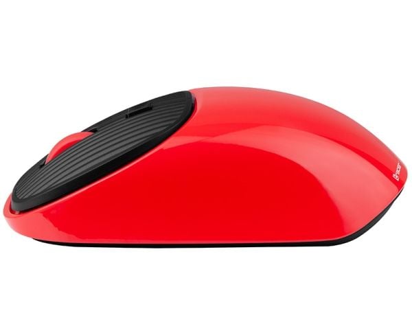Tracer Wave - Mus - optisk - 4 knapper - trådløs - 2.4 GHz - USB trådløs mottaker - rød