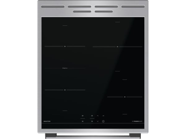 Gorenje 740742, Frittstående komfyr, Rustfritt stål, Rotasjon, Sensor, Sølv, Metall, Rustfritt stål, Front
