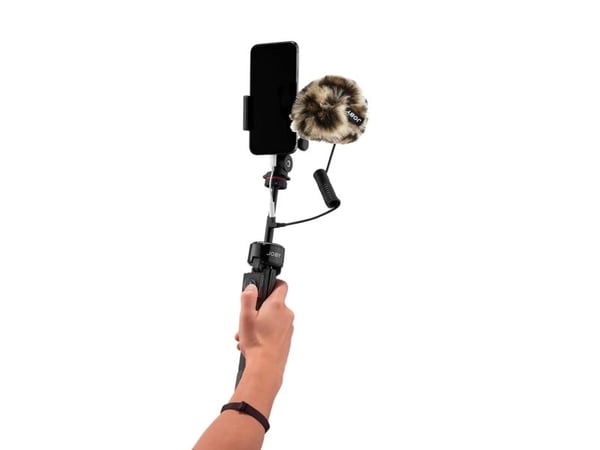 Joby Wavo Mobile, Vindskjerm for mikrofon, Joby, Beige, Brun, -35 dB, Imitert skinn, Nylon, 80 mm