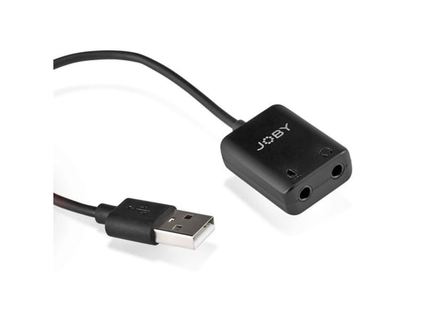 Joby JB01735-0WW, Mikrofonadapter, Sort, ABS, Metall, Termoplastisk elastomer (TPE), 220 mm, 24 mm, 11 mm