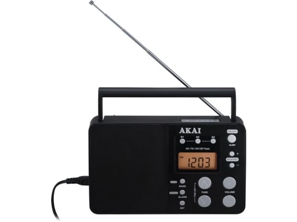 Akai APR-200, Bærbar, Digitalt, AM, FM, SW, 87,5 - 108 MHz, 522 - 1620 kHz, 1 W