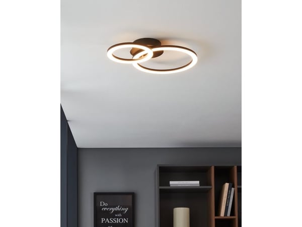 EGLO PARRAPOS-Z, 2 ampuller, LED, 2100 lm, IP20, Sort
