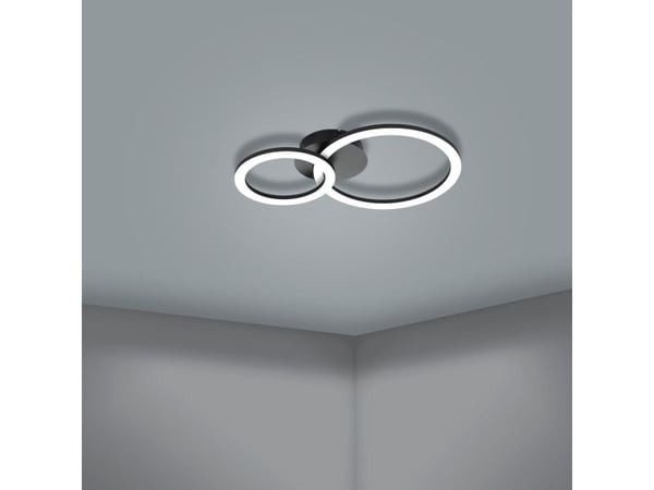 EGLO PARRAPOS-Z, 2 ampuller, LED, 2100 lm, IP20, Sort