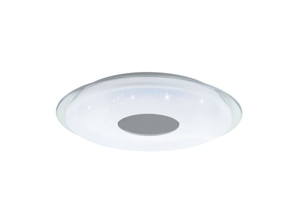 EGLO LANCIANO-Z, 4 ampuller, LED, 4960 lm, IP20, Kromfarget, Gjennomsiktig, Hvit