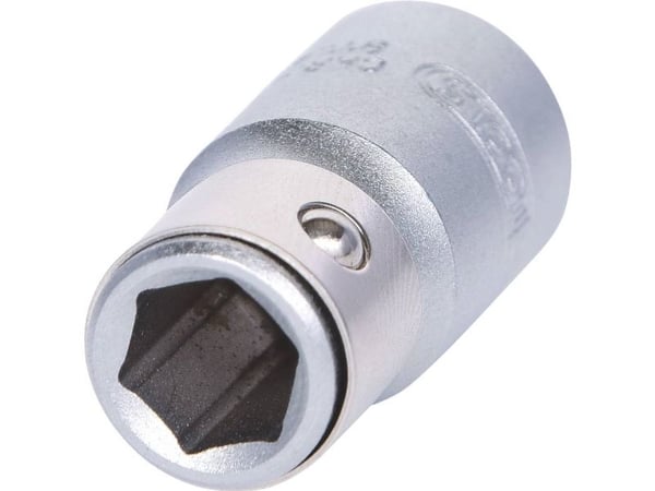 KS Tools 911.4327, Stikkontakt, 1 hoder, Kromvanadiumstål, DIN 3120, ISO 1174, 10 g