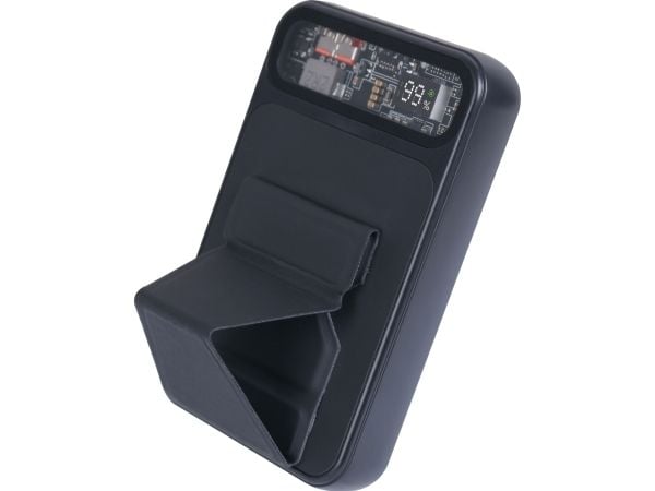Sandberg Mag Wireless Powerbank 10000, 10000 mAh, Langaton lataaminen, Musta