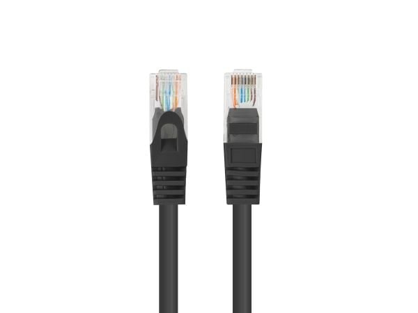 PATCHCORD CAT.6 UTP 7.5M CZARNY FLUKE LÄPÄISSYT LANBERG