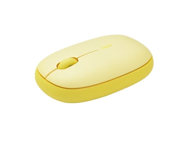 Rapoo M660 Silent, Ambidekstriøs, Optisk, RF trådløs + Bluetooth, 1300 DPI, Gult
