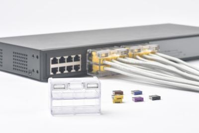 Smartkeeper CSK-NM10/P8, Portblokker, RJ-45, Gjennomsiktig, Plast, 1 stykker, 60 mm