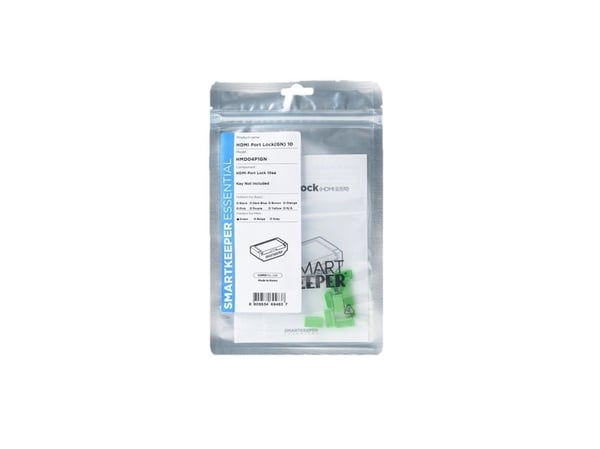 Smartkeeper HMD04P1GN, Portblokker, HDMI, Grønn, 10 stykker, Polybag, 130 mm