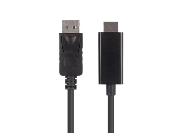 Lanberg - Adapterkabel - DisplayPort hann til HDMI hann - 3 m - dobbeltisolert - svart