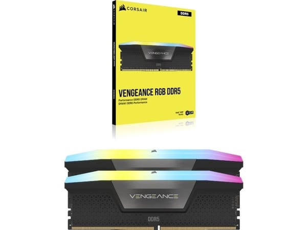 Corsair DDR5 7000MHz 48GB (2x24GB) DIMM Unbuffered CL40 XMP 3.0 VENGEANCE RGB Black Heatspreader 1.4