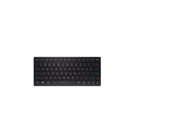 CHERRY KW 9200 MINI - Tastatur - trådløs - 2.4 GHz, Bluetooth 5.0 - QWERTY - Europa - tastsvitsj: CHERRY SX - svart