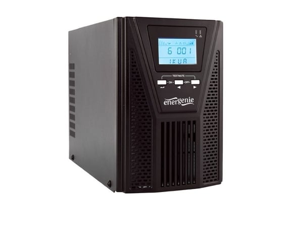 EnerGenie EG-UPSO-1000 - UPS - online - AC 220 V - 900 watt - 1000 VA - 9 Ah - USB, RJ-45 - utgangskontakter: 4