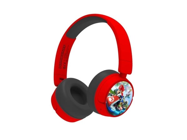 OTL Technologies Super Mario Mario Kart, Kabel & Trådlös, Spela, 160 g, Headset, Röd