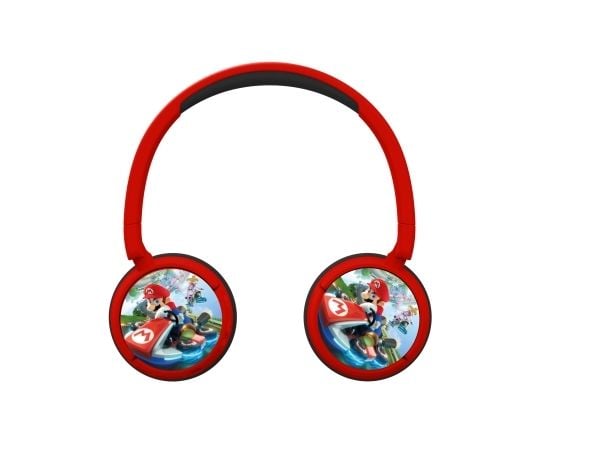OTL Technologies Super Mario Mario Kart, Kabel & Trådlös, Spela, 160 g, Headset, Röd