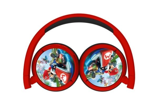 OTL Technologies Super Mario Mario Kart, Kabel & Trådlös, Spela, 160 g, Headset, Röd