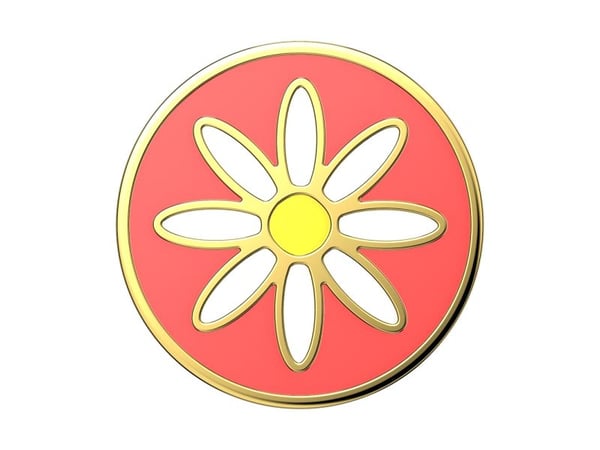 POPSOCKETS Emalj Quaint Daisy korall